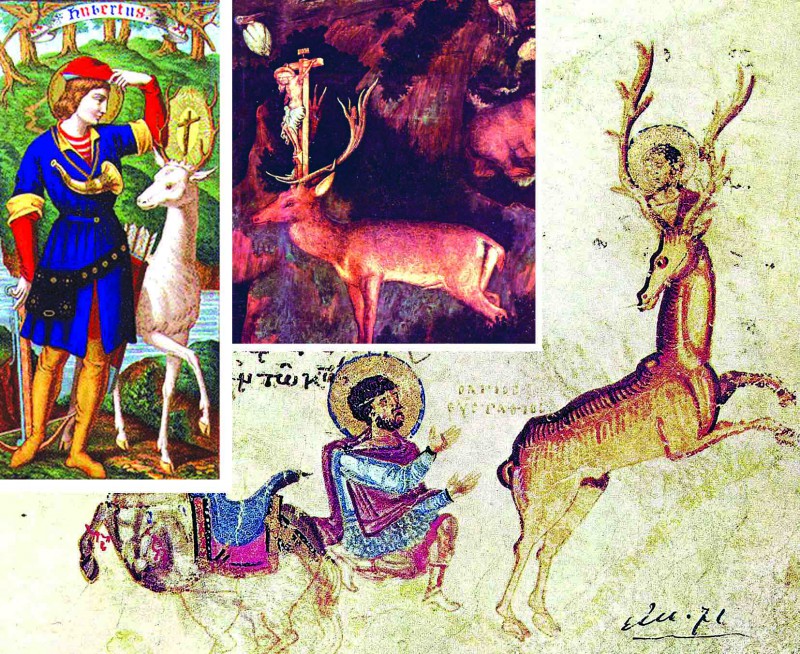 Христианский олень-лось – бог Исус.