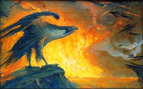 Рис. 17. Горят, горят пожары… (худ. К.Васильев)